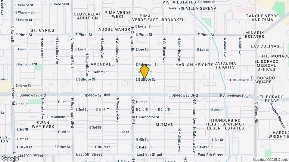 5550-5564 E Bellevue St Map and Location Details