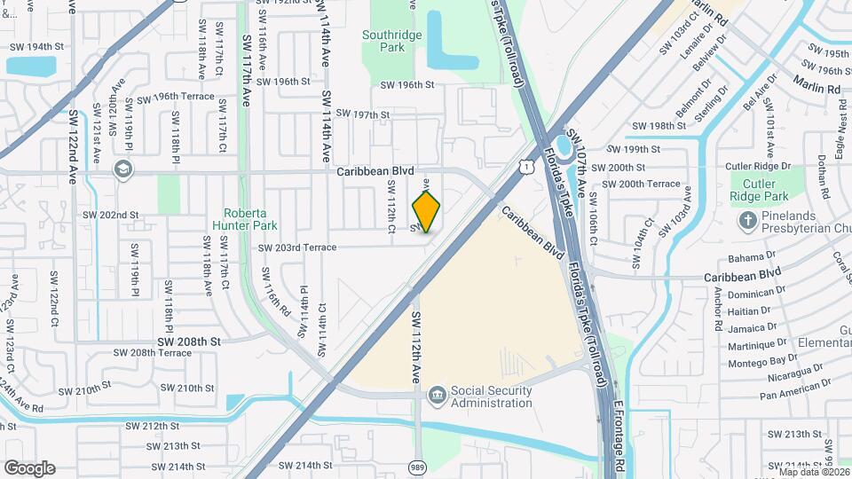 20320 SW 110th Ct Mapa y Detalles de la Ubicación