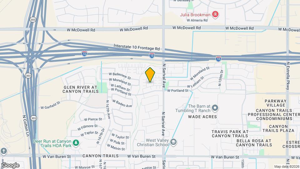 1165 N 164th Ave Mapa y Detalles de la Ubicación