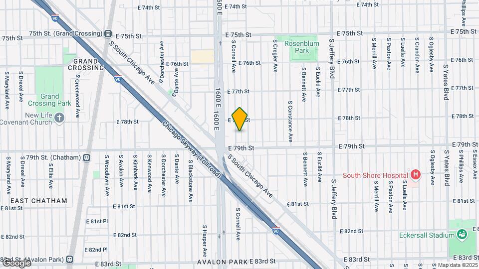 7831 S Cornell Ave Map and Location Details