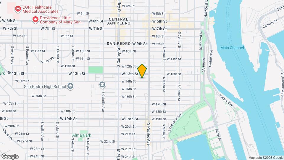 534 W 14th St Map and Location Details