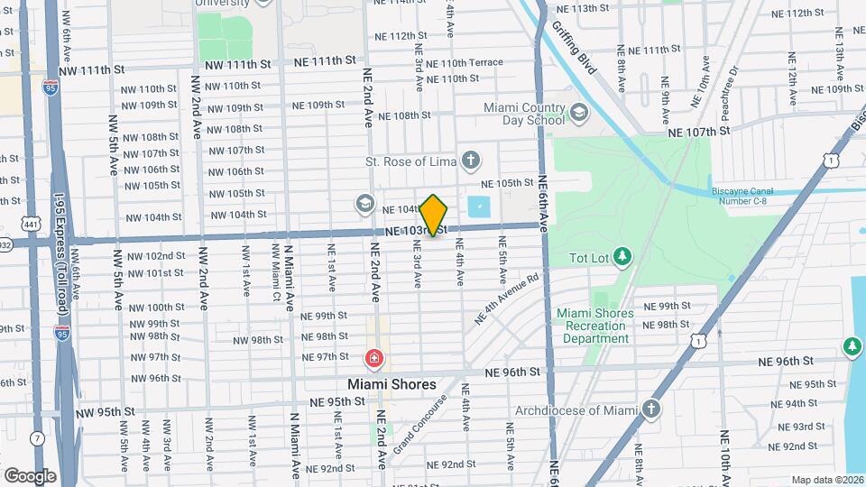 333 NE 102nd St Map and Location Details