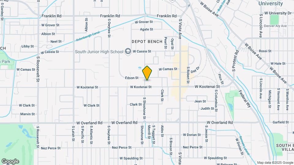 1156 S Shoshone St Mapa y Detalles de la Ubicación