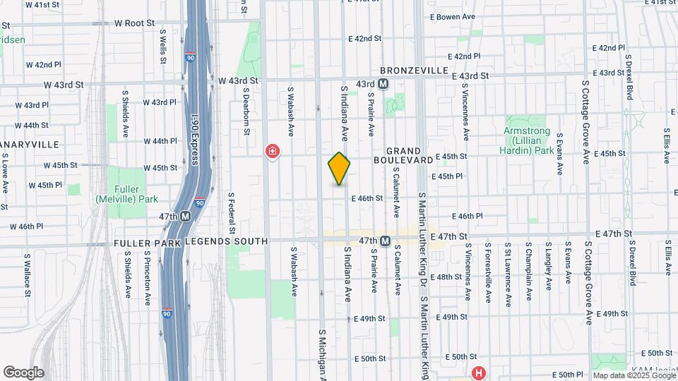 4554 S Indiana Ave Map and Location Details