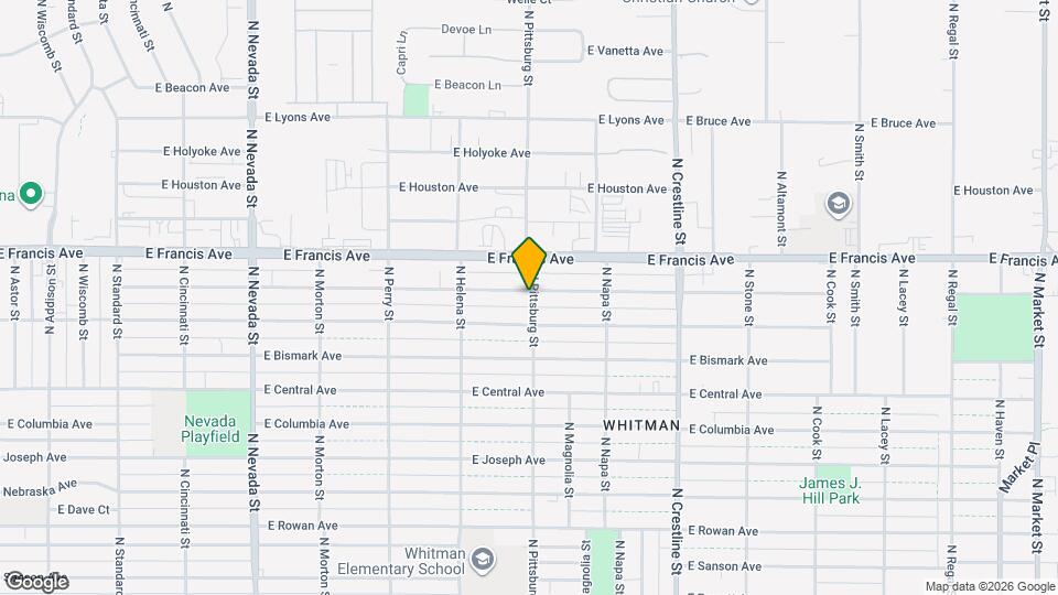 1654 E Decatur Ave Map and Location Details