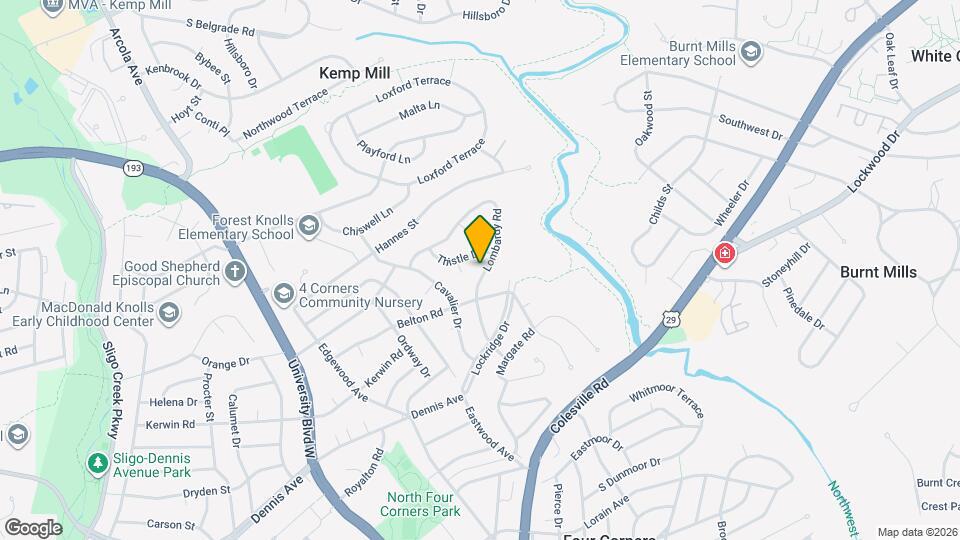 10812 Lombardy Rd Map and Location Details