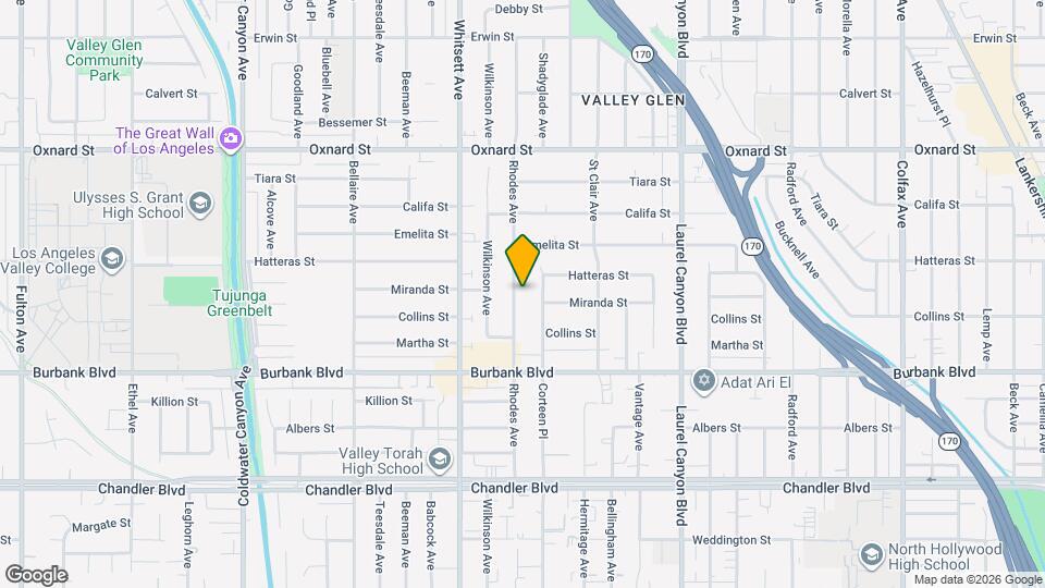 5724 Rhodes Ave Map and Location Details
