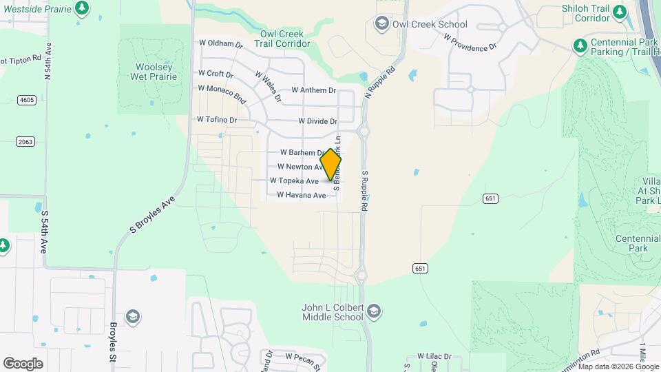 4315 W Topeka Ave Map and Location Details