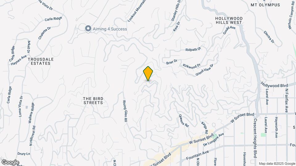 1737 Sunset Plaza Dr Map and Location Details