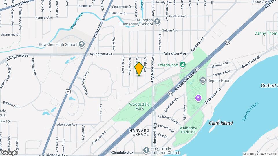 1033 Atlantic Ave Map and Location Details