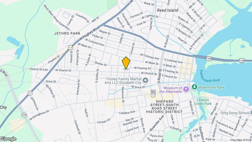 608 W Church St Map and Location Details