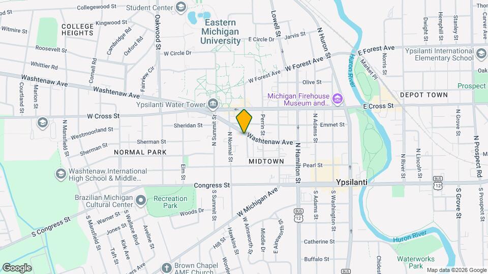 701 Washtenaw Ave Map and Location Details