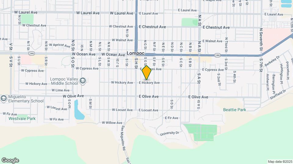 203-211 E Hickory Ave Map and Location Details