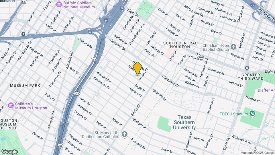 2711 Cleburne St, Unit 3 Map and Location Details
