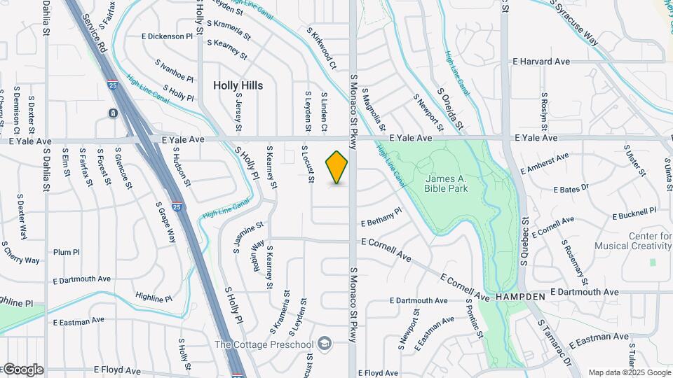 2835 S Monaco St Pkwy Map and Location Details