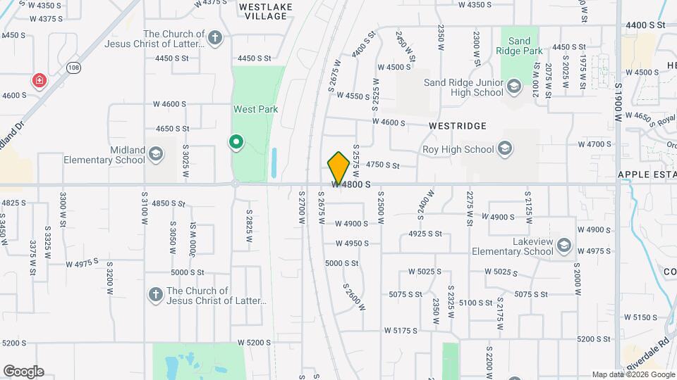 2593 W 4800 S, Unit Apt A Mapa y Detalles de la Ubicación