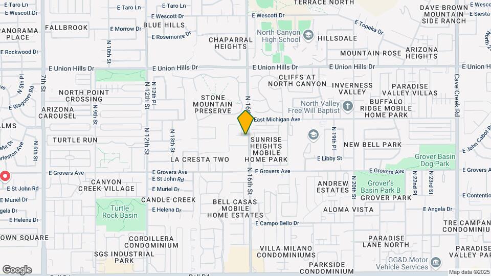 1535 E Michelle Dr Mapa y Detalles de la Ubicación