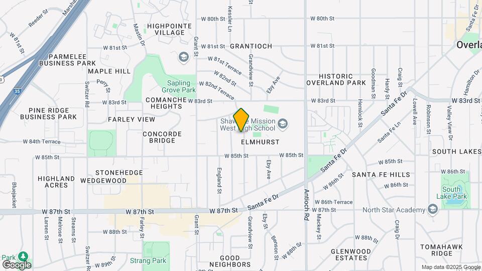8410 Grandview Ln Map and Location Details