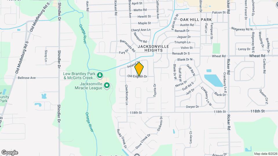 8210 Old English Dr Map and Location Details