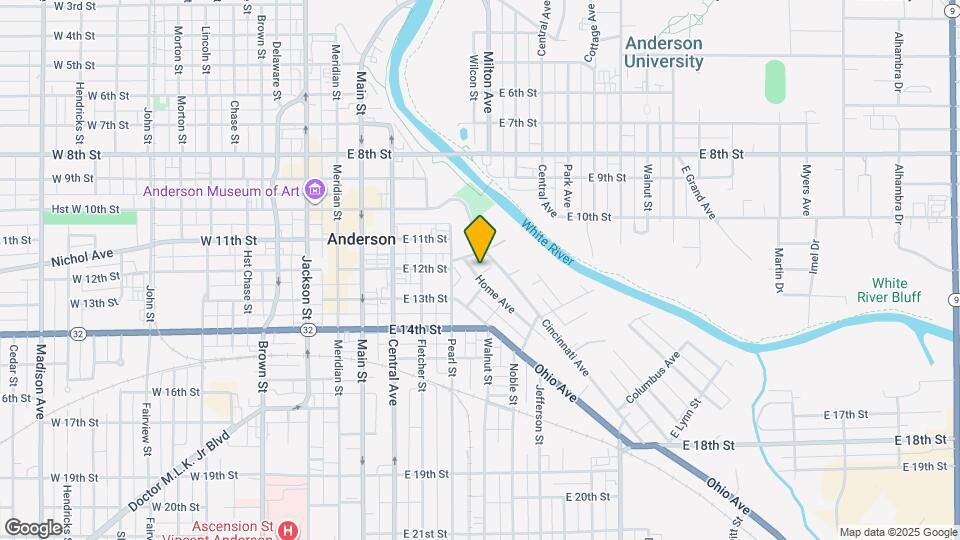 1206 Home Ave Map and Location Details