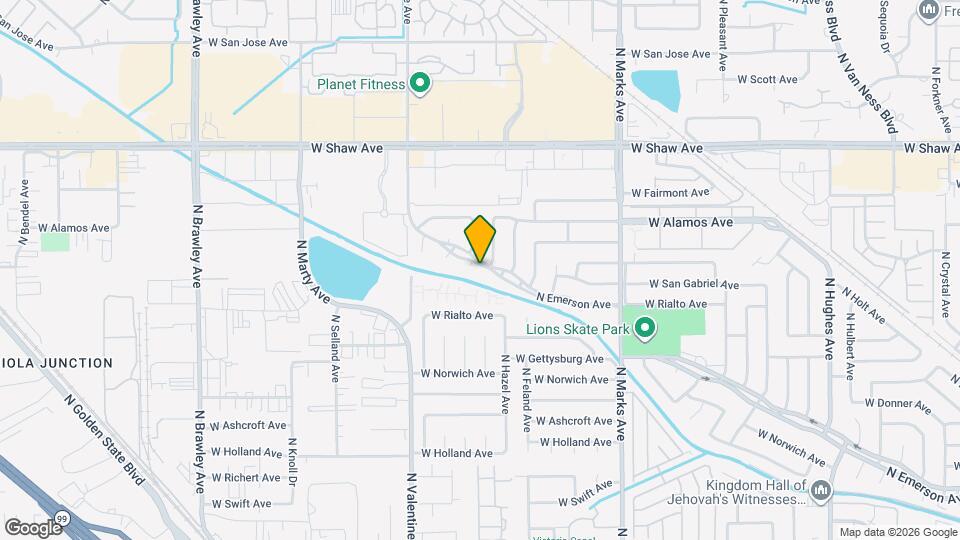 4593 N Emerson Ave Map and Location Details