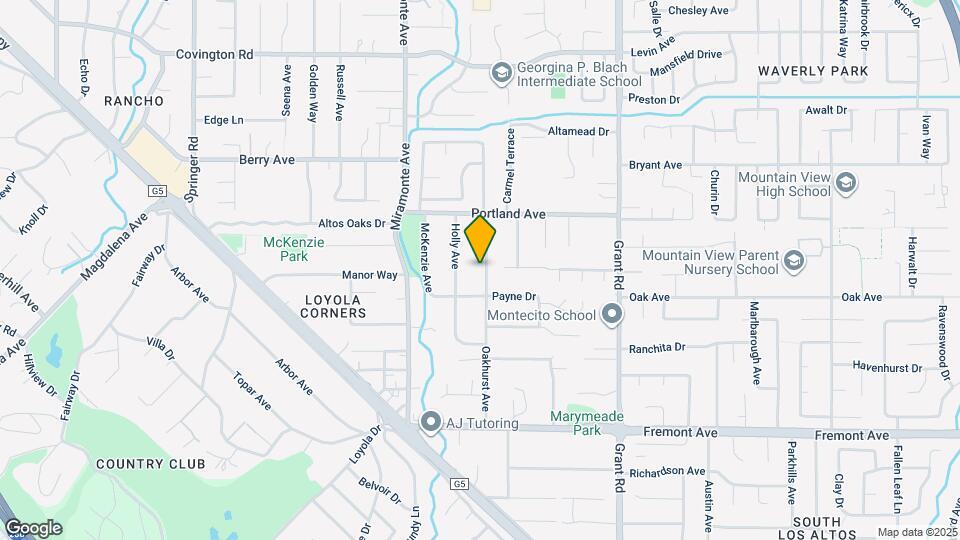 1368 Oakhurst Ave Map and Location Details