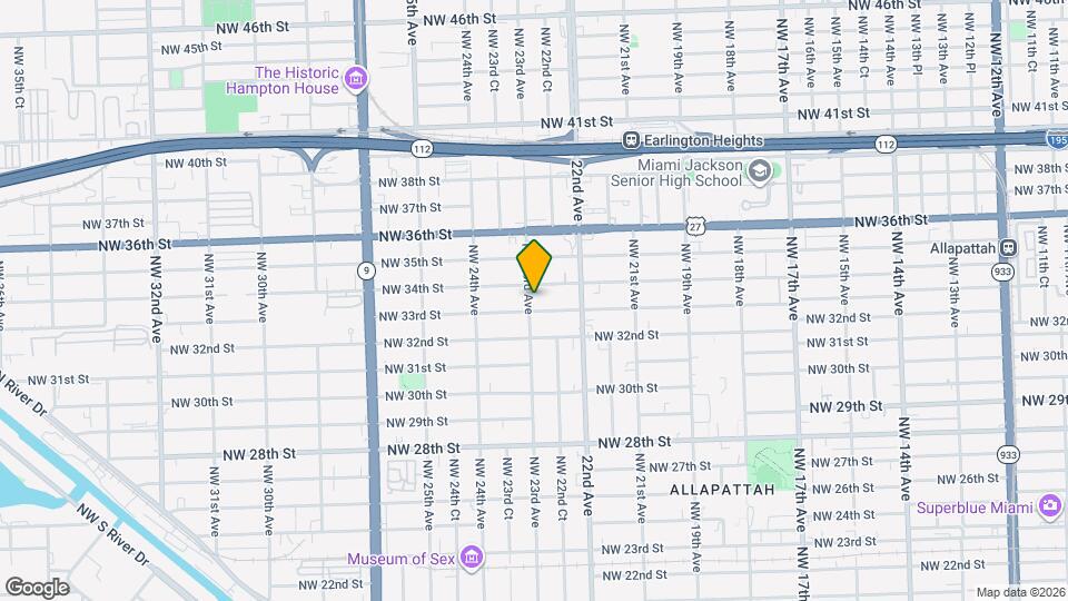 3301 NW 23rd Ave Map and Location Details