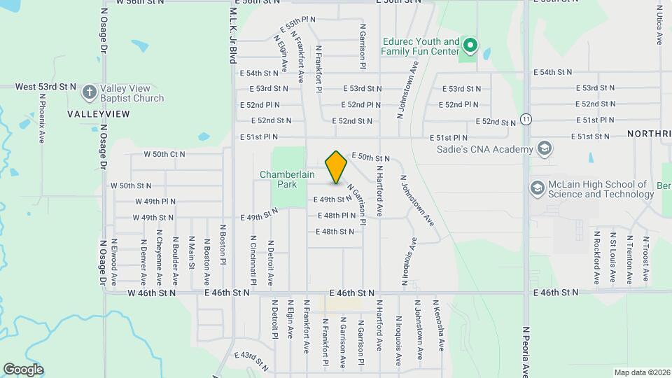 538 E 49th Pl N Mapa y Detalles de la Ubicación