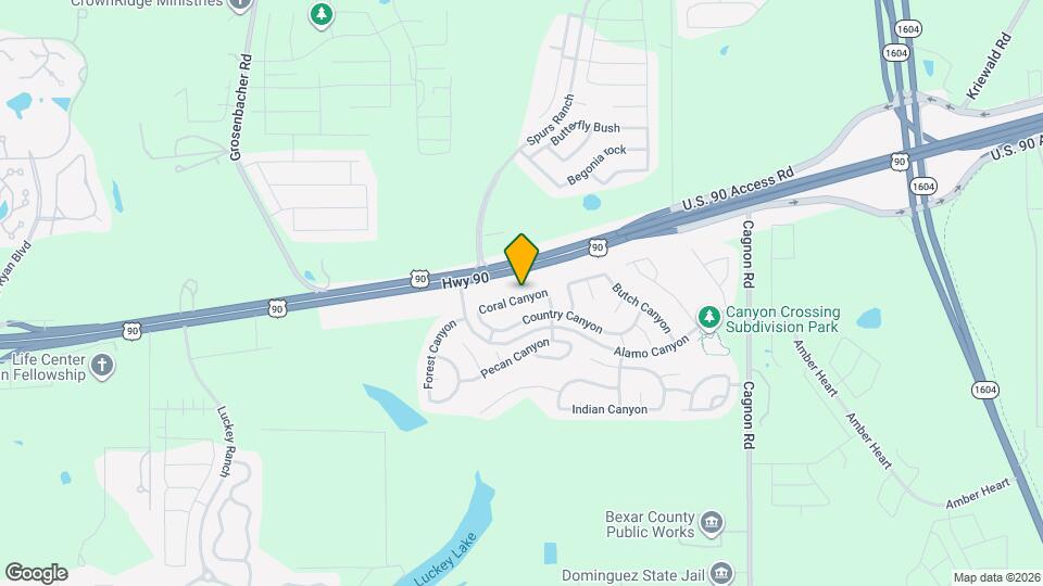 11439 Coral Canyon Map and Location Details