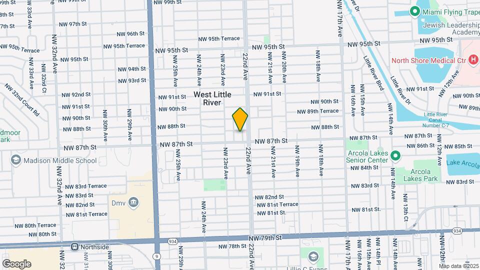 8758 NW 22nd Ct Map and Location Details