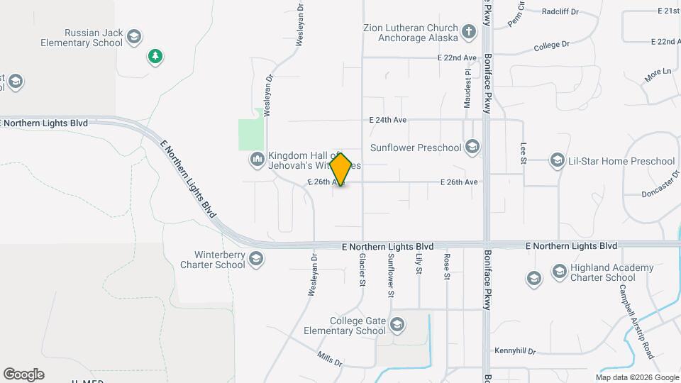 2611 Palmer Ct Map and Location Details