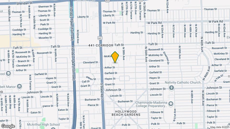 5824 Cleveland St Mapa y Detalles de la Ubicación