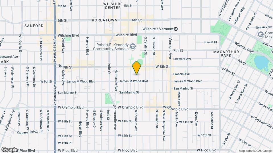 845 S Kenmore Ave Map and Location Details