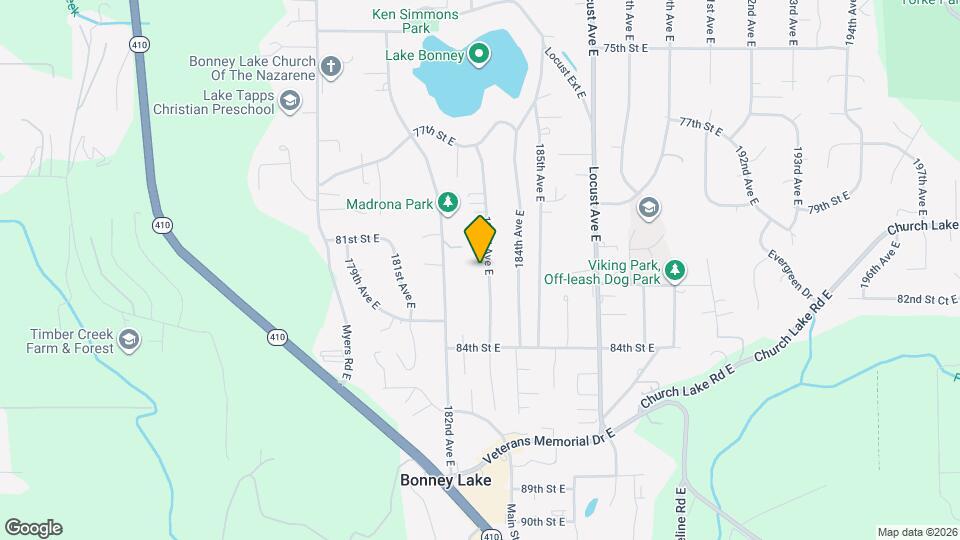 8107 183rd Ave E Mapa y Detalles de la Ubicación