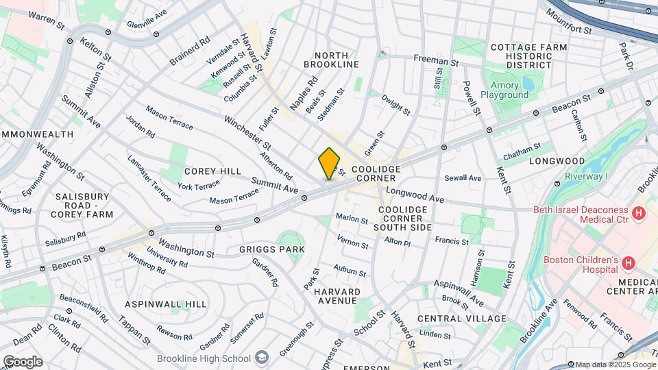 1390 Beacon St Map and Location Details