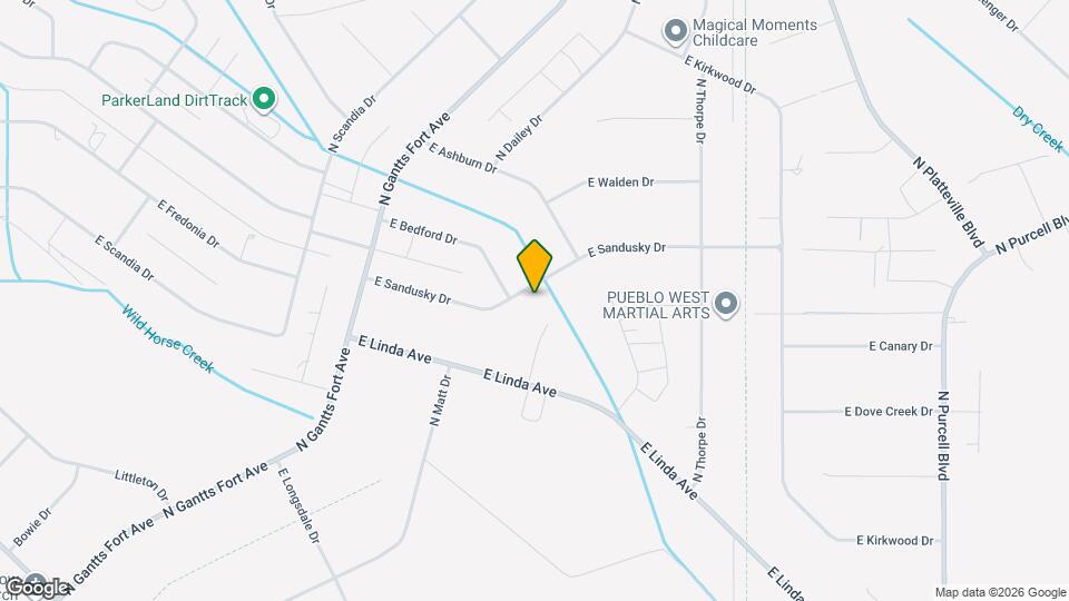 852 E Sandusky Dr Map and Location Details