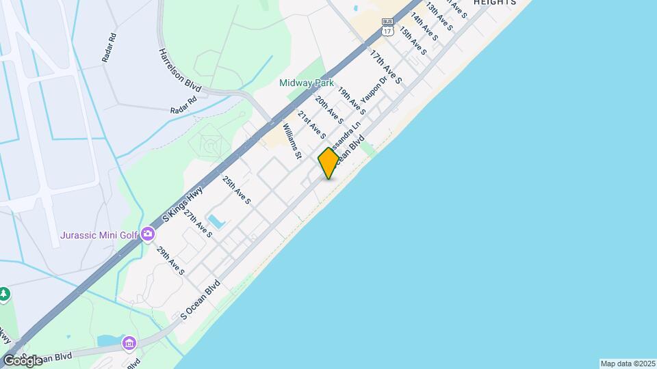 Sandcastle Beachfront Rentals Map and Location Details