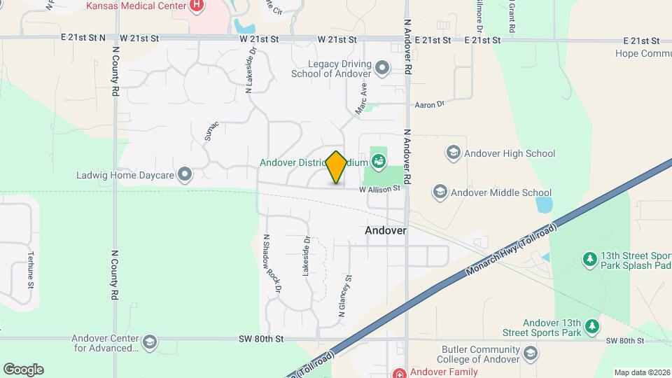 405 W Allison St Map and Location Details