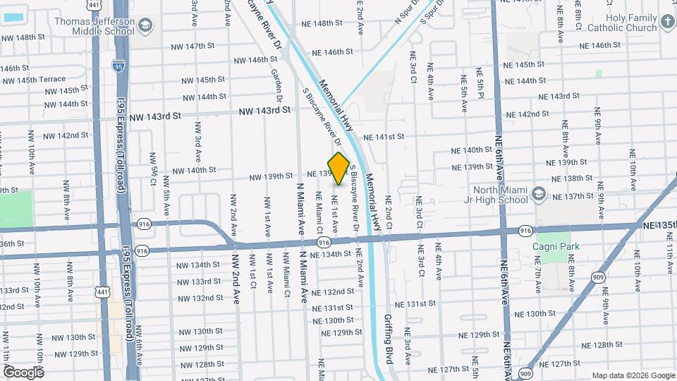 13801 NE 1st Ave Map and Location Details