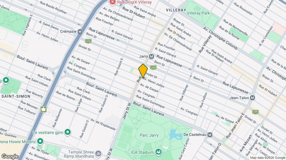 8060 Henri-Julien Av Map and Location Details