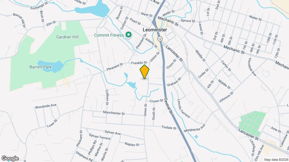 91 Union St, Unit Unit #1 Map and Location Details