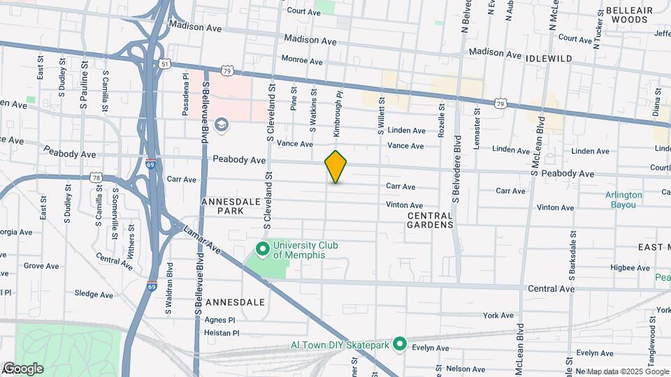 1469 Carr Ave Map and Location Details