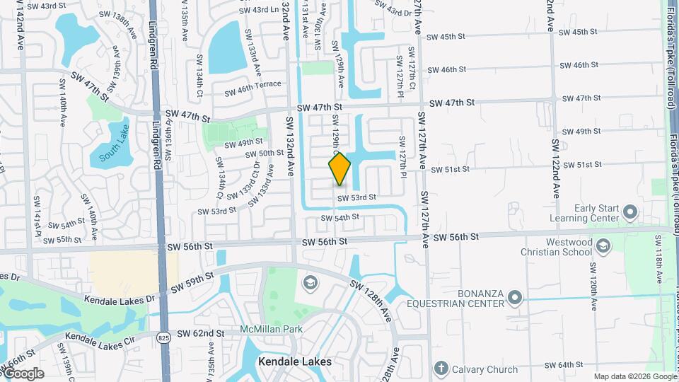 12906 SW 52nd St Map and Location Details