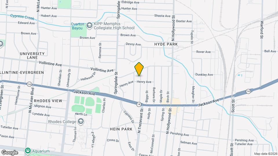 925 N Trezevant St Map and Location Details