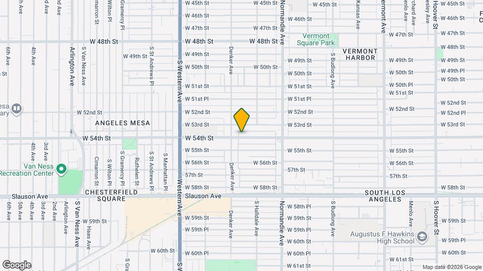 1539 W 54th St Mapa y Detalles de la Ubicación