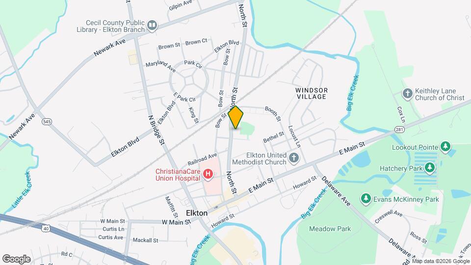 406 North St Mapa y Detalles de la Ubicación