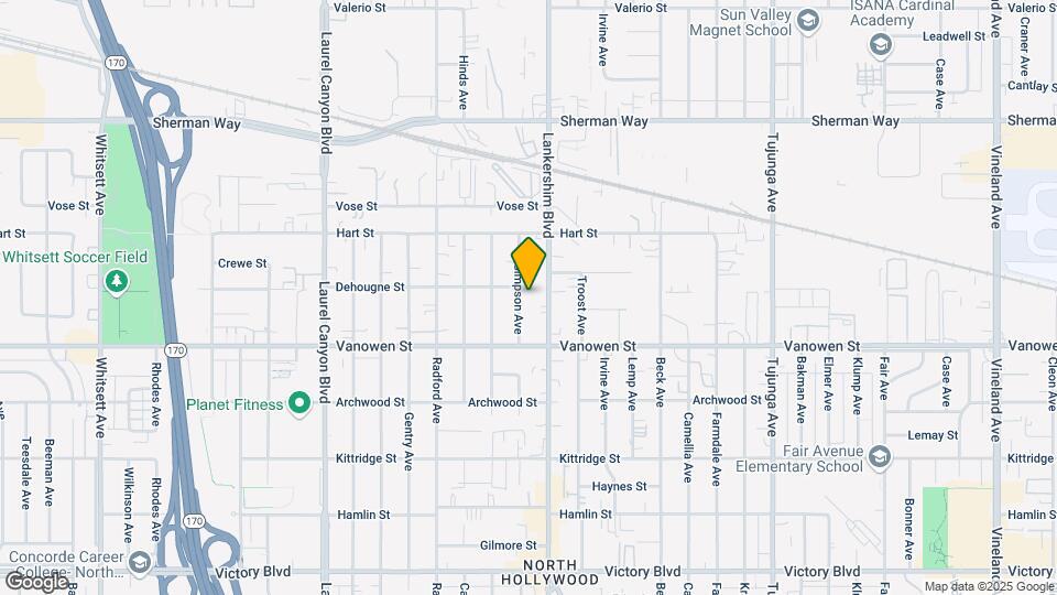 6852 Simpson Ave Map and Location Details