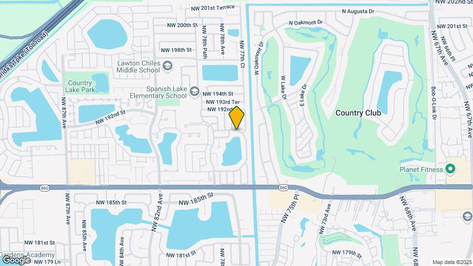 7770 NW 189th St Map and Location Details
