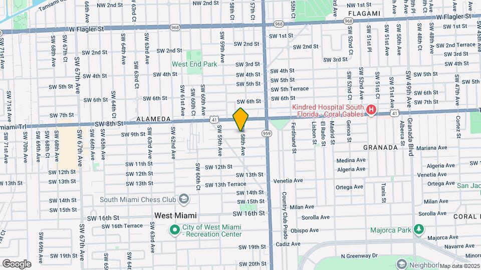 5801 SW 9th Terrace Map and Location Details