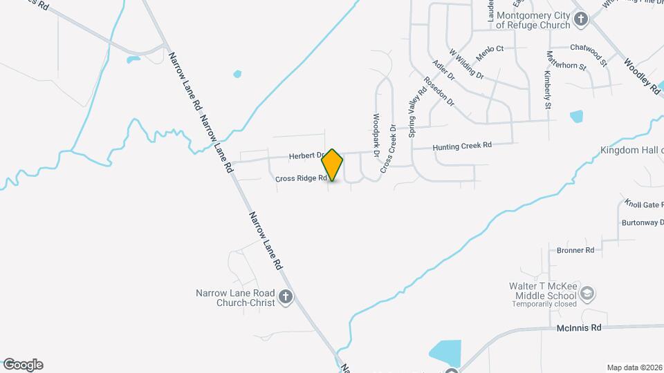 3024 Cross Creek Dr Map and Location Details